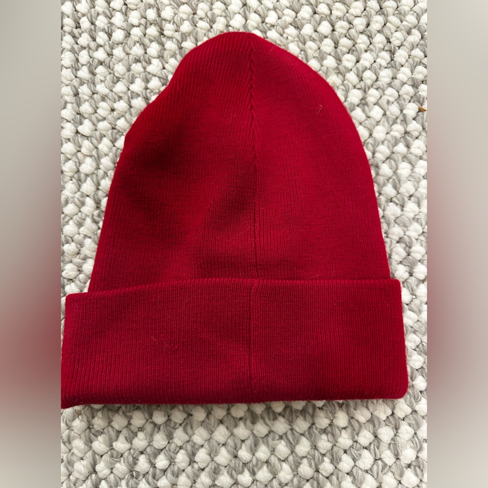 Rag & Bone Vibrant Red Knit Hat - Picture 2 of 4